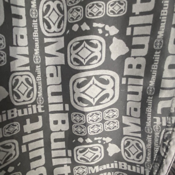 Maui Built Hawaii Board Shorts Pocket All Over Print Swim Surf Men's Size 44 - Picture 3 of 5